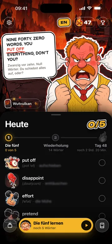 Sam macht dich wegen einer verpassten Lektion rund