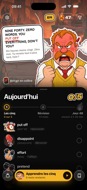 Sam te passe un savon pour une leçon séchée